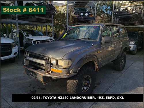8411 - 02/91, TOYOTA HZJ80 LANDCRUISER, 1HZ, 5SPD, GXL