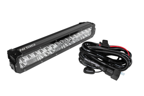 Ultra Vision Nitro MAXX 155W 18″ LED Light Bar - 4500K - Widr Optic - Black Rim - DVM155LEDBW4
