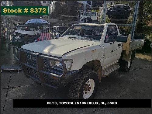 8372 - 06/90, TOYOTA LN106 HILUX, 3L, 5SPD