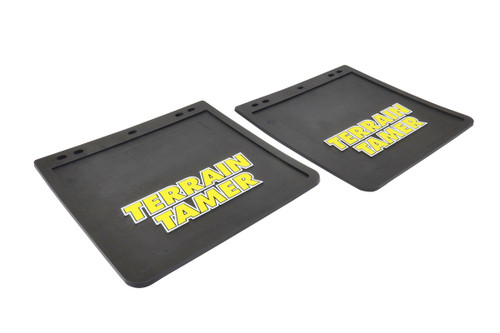 Terrain Tamer Mud Flaps Small Style Pair suitable for Most 4WD Vehicles 11 x 12 or 280mm x 305mm