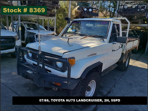 8369 - 07/86, TOYOTA HJ75 LANDCRUISER, 2H, 5SPD