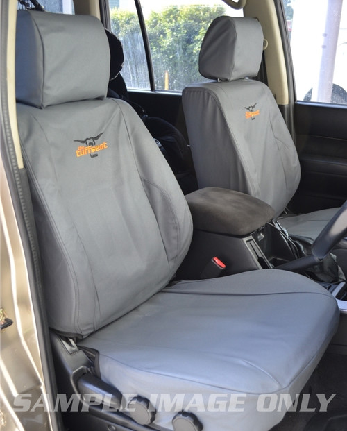 Tuffseat Canvas Seat Covers Front & Rear suitable for Toyota Hilux KUN26 GGN25 SR5 Dual Cab 02/2005-