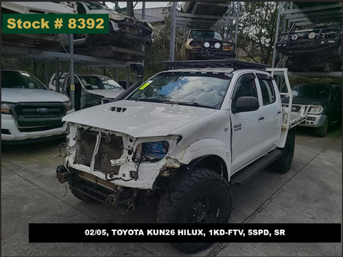 8392 - 02/05, TOYOTA KUN26 HILUX, 1KD-FTV, 5SPD, SR