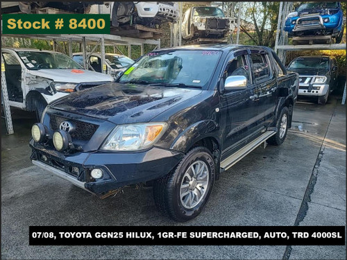 8400 - 07/08, TOYOTA GGN25 HILUX, 1GR-FE SUPERCHARGED, AUTO, TRD 4000SL