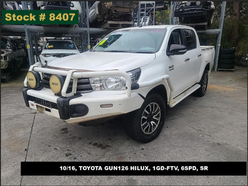 8407 - 10/16, TOYOTA GUN126 HILUX, 1GD-FTV, 6SPD, SR