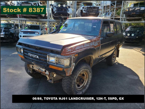 8387 - 06/88, TOYOTA HJ61 LANDCRUISER, 12H-T, 5SPD, GX