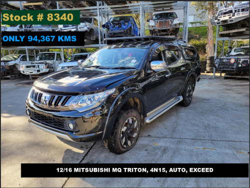 8340 - 12/16 MITSUBISHI MQ TRITON, ** ONLY 94,367 KMS **, 4N15, AUTO, EXCEED