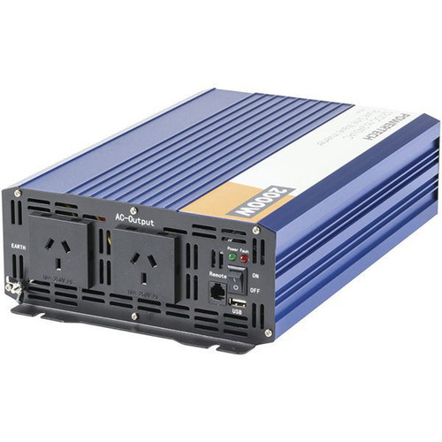 Power Box 2000W 12V DC to 240V AC Pure Sine Wave Inverter - PB-INV2000