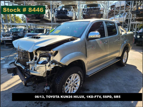 8446 - 06/13, TOYOTA KUN26 HILUX, 1KD-FTV, 5SPD, SR5