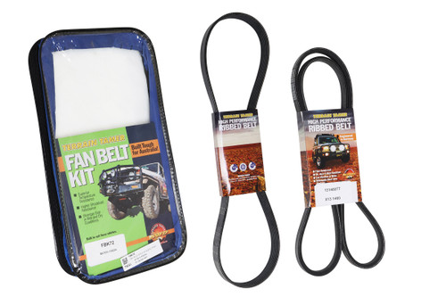 Terrain Tamer Fan Belt Kit suitable for Isuzu D-MAX & Mazda BT50 TFS40 4JJ3TCX 3.0L 2020 on - FBK72