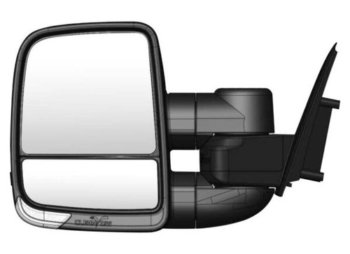 Clearview Next Gen Towing Mirrors suitable for Fortuner - Camera Provision - Powerfold - BSM - Black