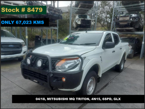 8479 - 04/18, MITSUBISHI MQ TRITON, ** ONLY 67,023 KMS **, 4N15, 6SPD, GLX