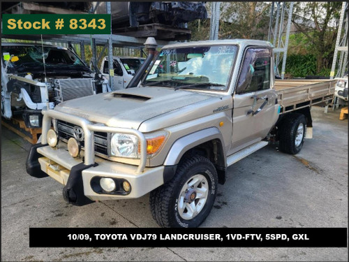 8343 - 10/09, TOYOTA VDJ79 LANDCRUISER, 1VD-FTV, 5SPD, GXL