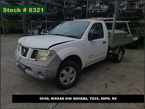 8321 - 09/08, NISSAN D40 NAVARA, YD25, 6SPD, RX