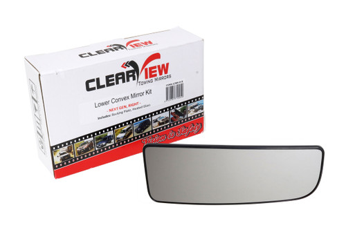 Clearview Right Lower Heated Convex Mirror Kit suitable for Next Gen Towing Mirrors - CVNG-LCMK-H-R