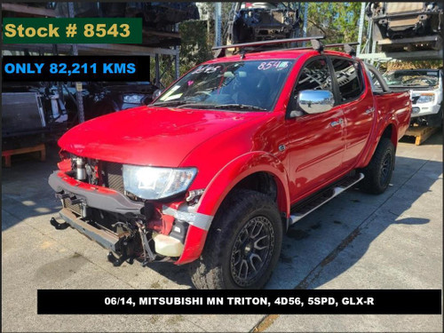 8543 - 06/14, MITSUBISHI MN TRITON, *ONLY 82,211 KMS*, 4D56, 5SPD, GLX-R