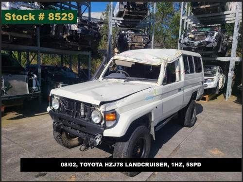 8529 - 08/02, TOYOTA HZJ78 LANDCRUISER, 1HZ, 5SPD