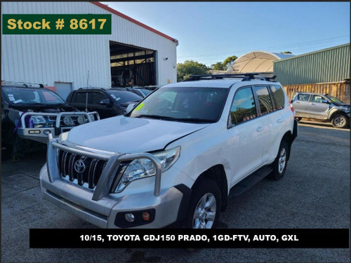8617 - 10/15, TOYOTA GDJ150 PRADO, 1GD-FTV, AUTO, GXL