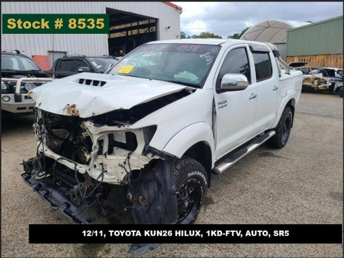 8535 - 12/11, TOYOTA KUN26 HILUX, 1KD-FTV, AUTO, SR5