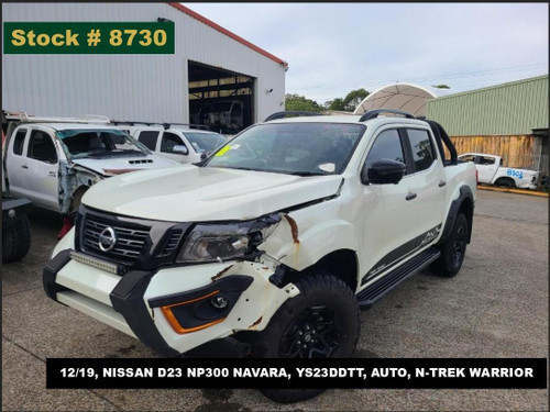 8730 - 12/19, NISSAN D23 NP300 NAVARA, YS23DDTT, AUTO, N-TREK WARRIOR