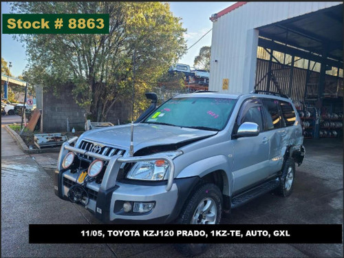 8863 - 11/05, TOYOTA KZJ120 PRADO, 1KZ-TE, AUTO, GXL