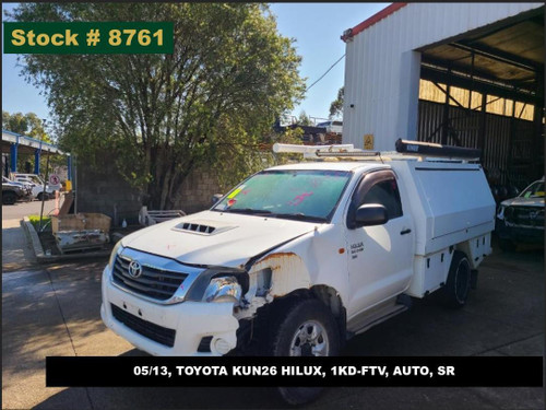 8761 - 05/13, TOYOTA KUN26 HILUX, 1KD-FTV, AUTO, SR