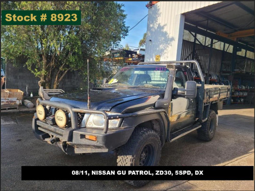 8923 - 08/11, NISSAN GU PATROL, ZD30, 5SPD, DX