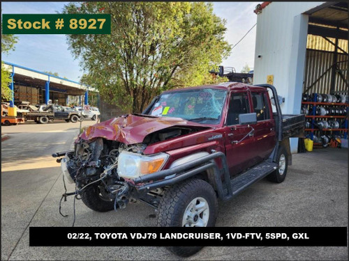 8927 - 02/22, TOYOTA VDJ79 LANDCRUISER, 1VD-FTV, 5SPD, GXL