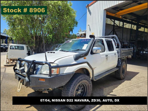 8906 - 07/04, NISSAN D22 NAVARA, ZD30, AUTO, DX