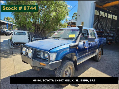 8744 - 06/94, TOYOTA LN107 HILUX, 3L, 5SPD, SR5