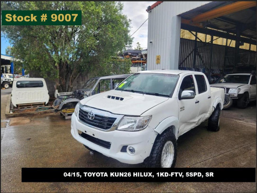 9007 - 04/15, TOYOTA KUN26 HILUX, 1KD-FTV, 5SPD, SR