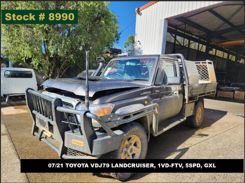 8990 - 07/21 TOYOTA VDJ79 LANDCRUISER, 1VD-FTV, 5SPD, GXL