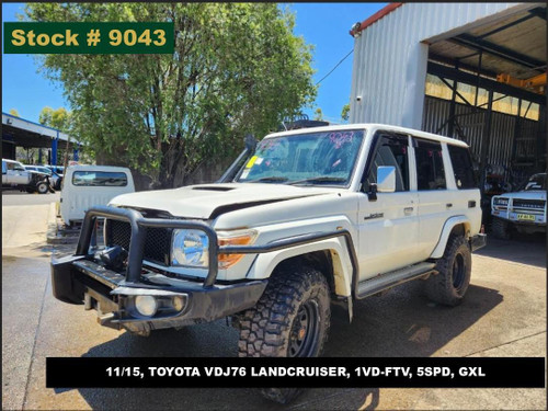9043 - 11/15, TOYOTA VDJ76 LANDCRUISER, 1VD-FTV, 5SPD, GXL
