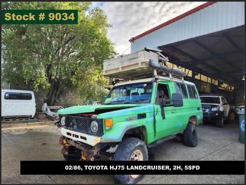 9034 - 02/86, TOYOTA HJ75 LANDCRUISER, 2H, 5SPD