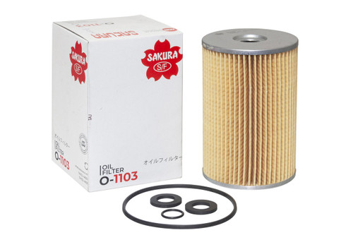 Sakura Oil Filter Element Kit suitable for Landcruiser 40 45 Series HJ45 H Engine 3.6 Litre 1972-80