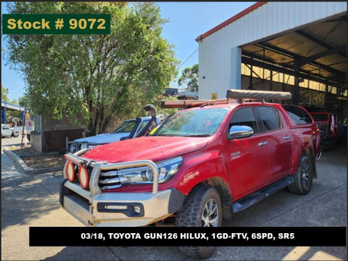 9072 - 03/18, TOYOTA GUN126 HILUX, 1GD-FTV, 6SPD, SR5