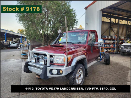 9178 - 11/10, TOYOTA VDJ79 LANDCRUISER, 1VD-FTV, 5SPD, GXL