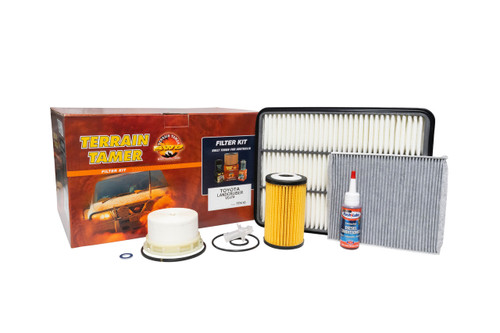 Terrain Tamer Service Filter Kit suitable for Landcruiser 70 76 78 79 Series VDJ 1VDFTV to 12-2019 Terrain Tamer Service Filter Kit suitable for Landcruiser 70 76 78 79 Series VDJ 1VDFTV to 12-2019