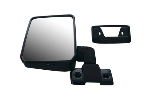Genuine Left Mirror Manual in Black suitable for Landcruiser 70 76 78 Series VDJ 01-2007 to 09-2023