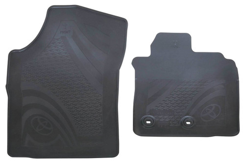 Genuine Front Rubber Floor Mats suitable for Landcruiser 200 Series VDJ200 URJ