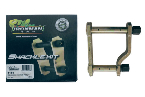 Ironman 4x4 Rear Leaf Spring Shackle Greaseable suitable for Hilux 2015 on GGN125 GUN126 - 1155