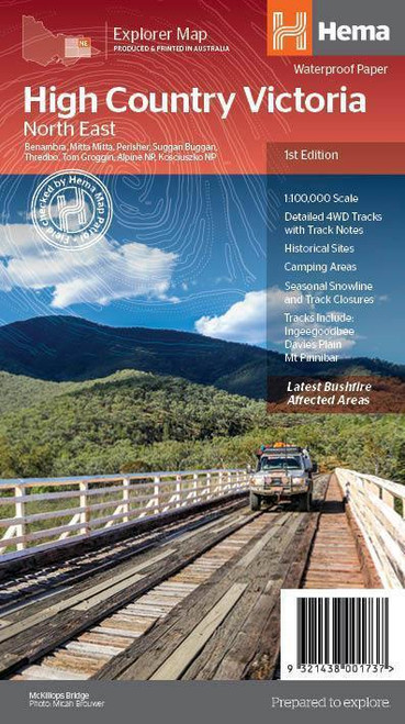 Hema Victorian High Country North Eastern Map - 9321438001737