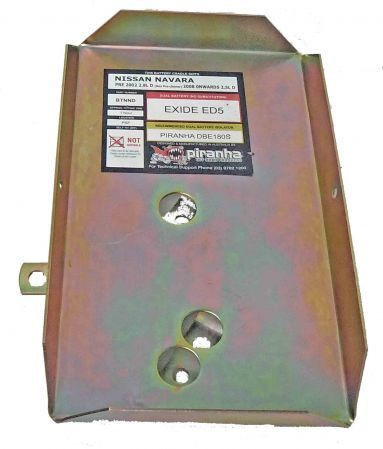 Piranha Battery Tray suitable for Navara D22 2.5L Diesel 2008 on