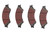 Terrain Tamer Front Brake Pads suitable for Mazda BT50 2011-2020 & Ford Ranger PX 2011 on - DB2074F