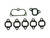 Inlet Manifold Gasket Kit suitable for Landcruiser 1HZ 1HDT 4.2L Diesel