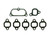 Inlet Manifold Gasket Kit suitable for Landcruiser 1HZ 1HDT 4.2L Diesel