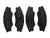 Front Disc Pad Set suitable for 2WD Hilux TGN16 GGN15 KUN16 DB1741TT