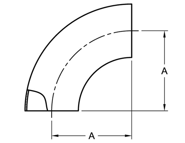 2WCL - WELD SHORT 90 DEGREE ELBOW