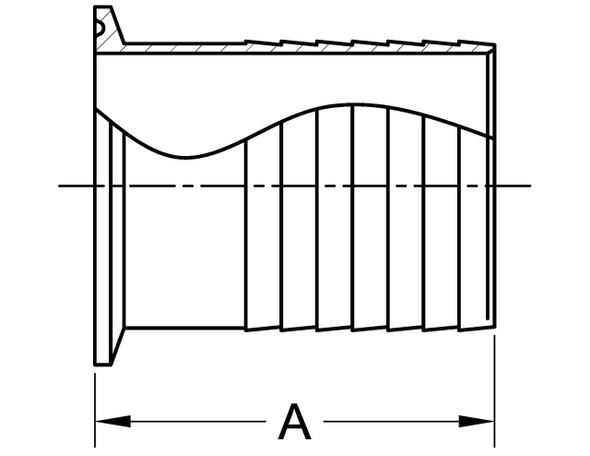 14MPHR - RUBBER HOSE ADAPTER