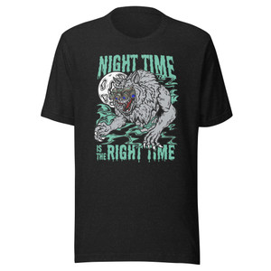 Night Time Is The Right Time Short Sleeve Tee Night Time Is The Right Time Short Sleeve Tee